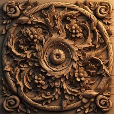 Patterns and decorations stl pattern 3 3d model